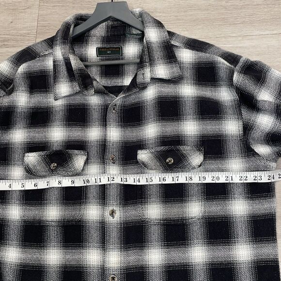 Mens Shirt XXL Flannel Plaid Jacket Skater Grunge Streetwear Fall Western - Picture 3 of 5